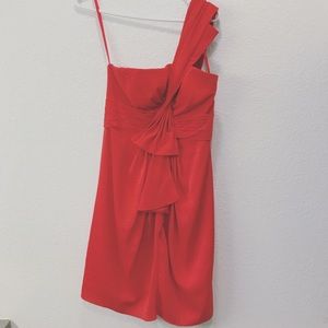 BCBG cocktail dress one shoulder